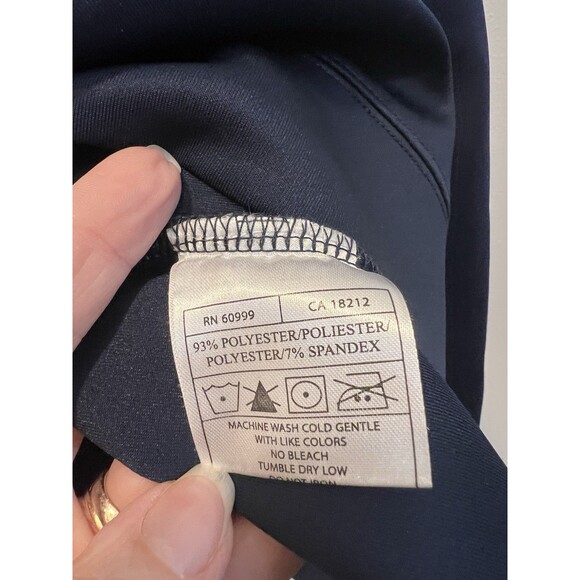 Antigua Kansas Jayhawks 3XL Quarter-Zip Pullover Navy Blue NCAA Excellent Cond. - Picture 6 of 11